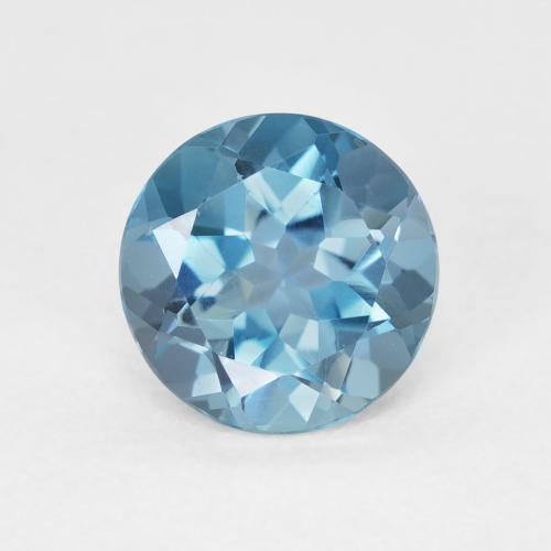 2.24ct طبيعي أزرق لندنى توباز, دائري, VVS