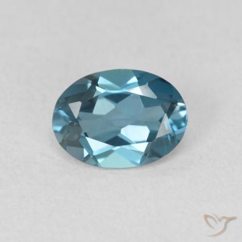 0.98ct طبيعي أزرق لندنى توباز, بيضوي, VVS