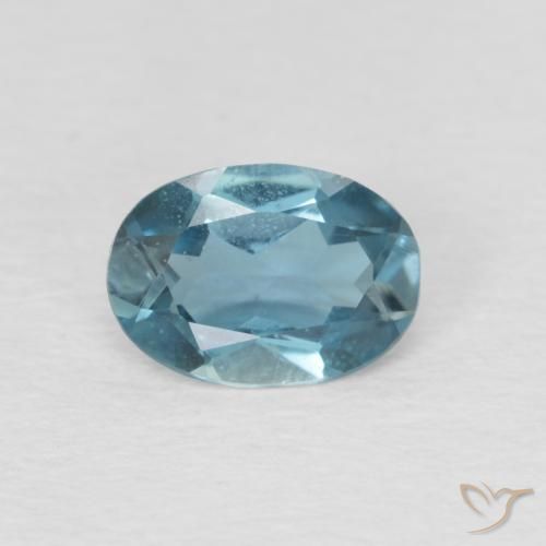 0.83ct طبيعي أزرق لندنى توباز, بيضوي, قليلا جدا