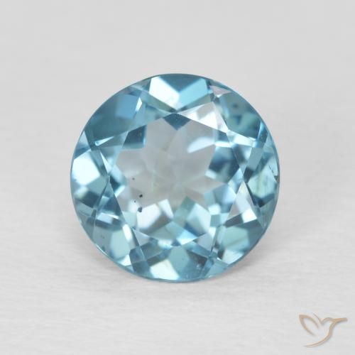 2.26ct طبيعي أزرق لندنى توباز, دائري, VVS-VS