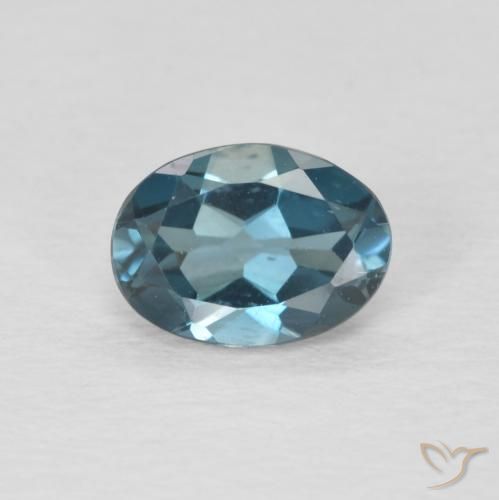 0.90ct طبيعي أزرق لندنى توباز, بيضوي, VVS