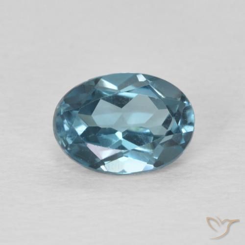1.11ct طبيعي أزرق لندنى توباز, بيضوي, VVS