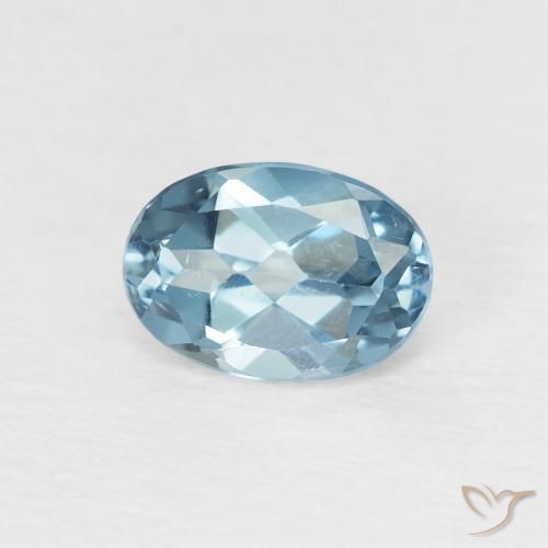 1.05ct طبيعي أزرق لندنى توباز, بيضوي, VVS-VS