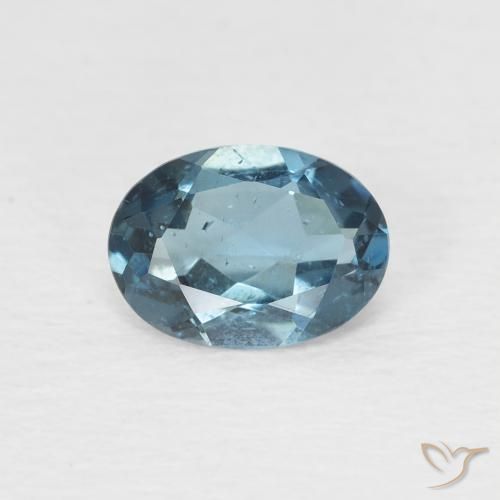 0.92ct طبيعي أزرق لندنى توباز, بيضوي, قليلا جدا