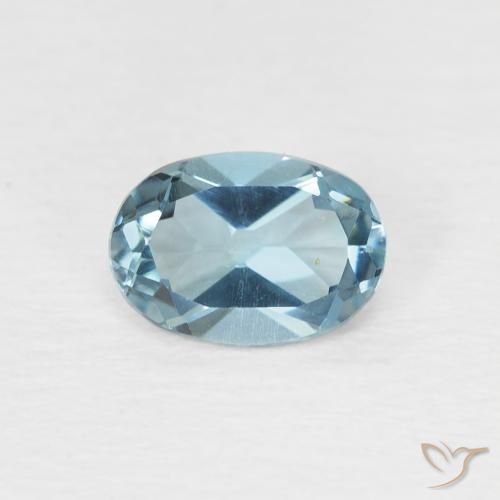 0.95ct طبيعي أزرق لندنى توباز, بيضوي, VVS