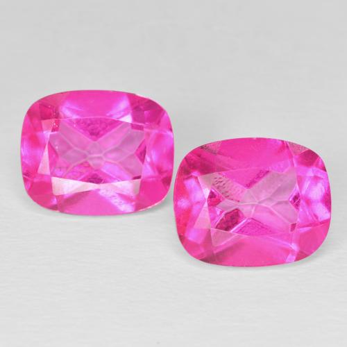 أحجار توباز Medium Dark-Pink طبيعية، وسادة، قليلا جدا، وزنها 10.01 قيراط