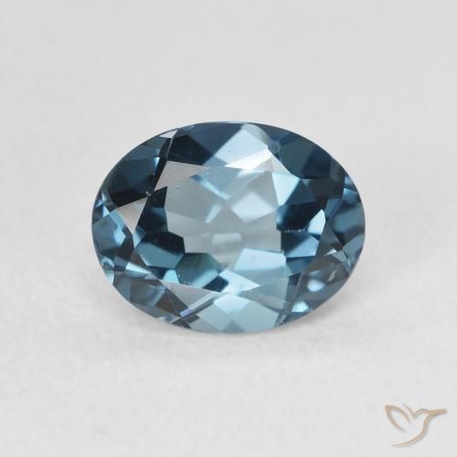 2.28ct طبيعي أزرق لندنى توباز, بيضوي, قليلا جدا