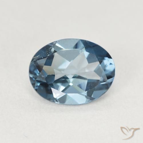 2.23ct طبيعي أزرق لندنى توباز, بيضوي, قليلا جدا