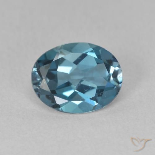2.15ct طبيعي أزرق لندنى توباز, بيضوي, VVS-VS