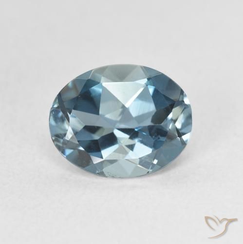 2.11ct طبيعي أزرق لندنى توباز, بيضوي, قليلا جدا