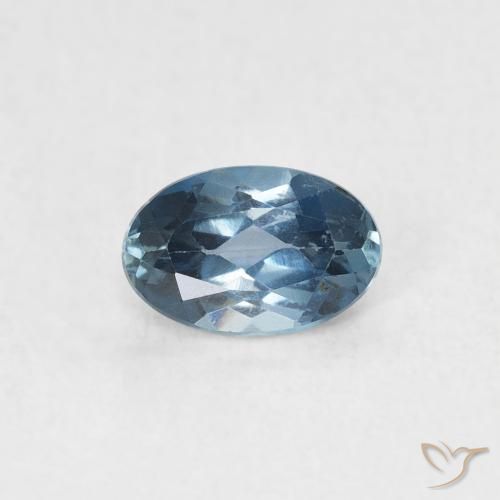 0.58ct طبيعي أزرق لندنى توباز, بيضوي, VVS-VS
