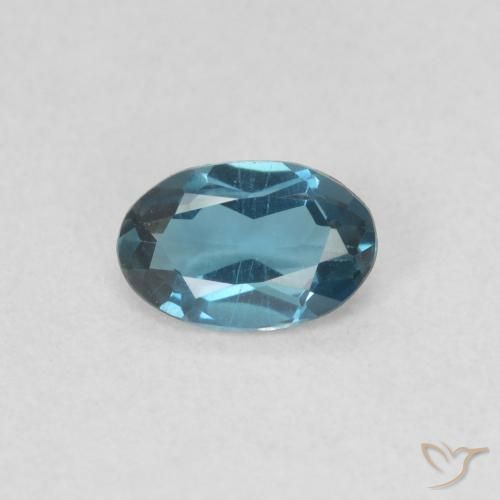 0.52ct طبيعي أزرق لندنى توباز, بيضوي, VVS