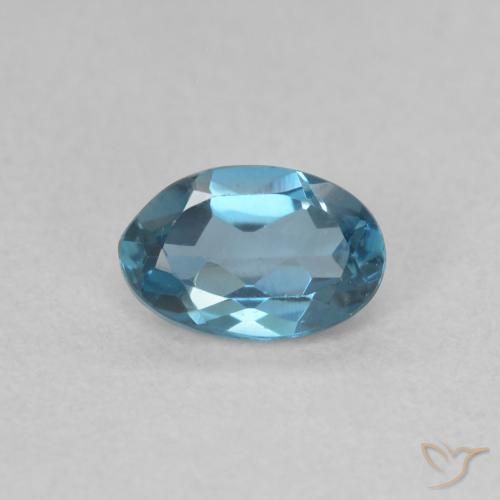 0.53ct طبيعي أزرق لندنى توباز, بيضوي, VVS