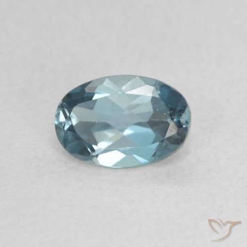 0.72ct طبيعي أزرق لندنى توباز, بيضوي, VVS-VS