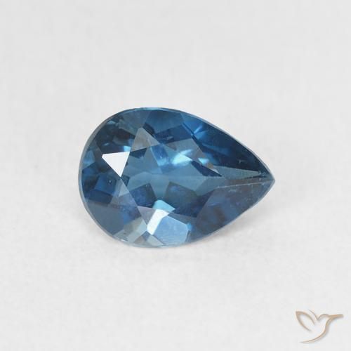 0.81ct طبيعي أزرق لندنى توباز, شكل الكمثرى, VVS-VS