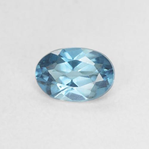 0.49ct طبيعي أزرق لندنى توباز, بيضوي, VVS-VS