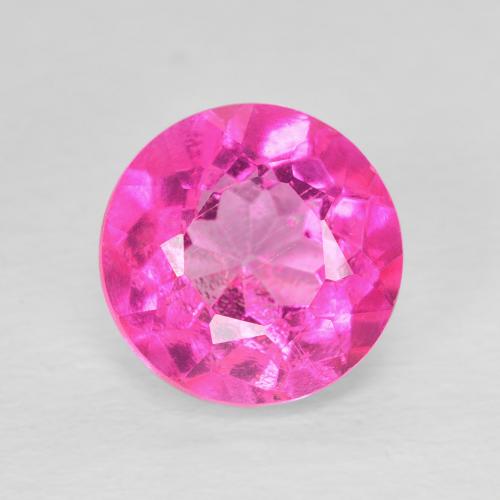 3.52ct طبيعي وردي فاقع توباز, دائري, VVS-VS