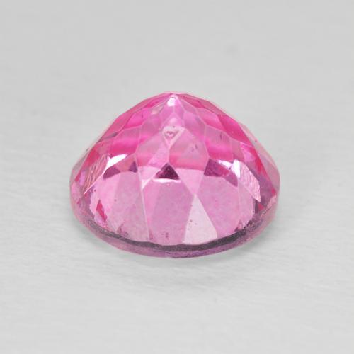 توباز Medium Dark-Pink طبيعي، دائري، 3.81 قيراط، VVS-VS