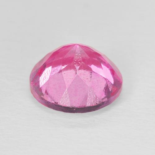 توباز Medium Dark-Pink طبيعي، دائري، 3.47 قيراط، VVS-VS