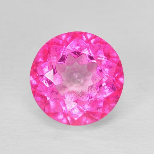 4.03ct طبيعي وردى داكن توباز, دائري, VVS-VS