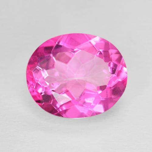 5.82ct طبيعي وردي فاقع توباز, بيضوي, VVS-VS
