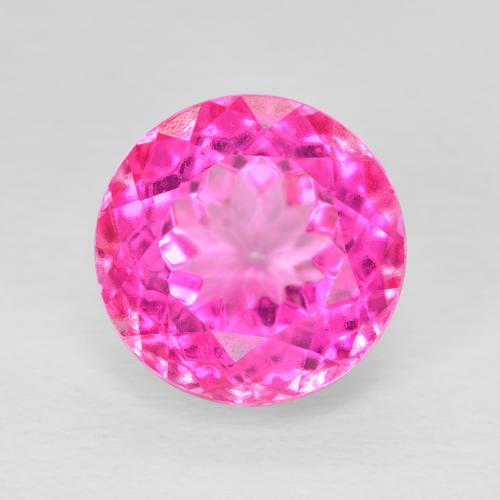 7.09ct طبيعي ماجنتى غامق توباز, دائري, VVS