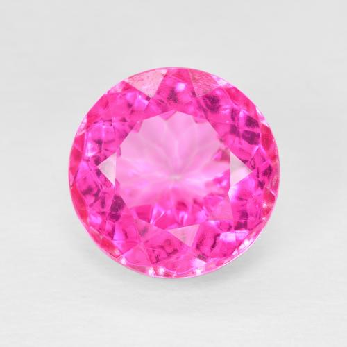 6.32ct طبيعي وردي فاقع توباز, دائري, VVS