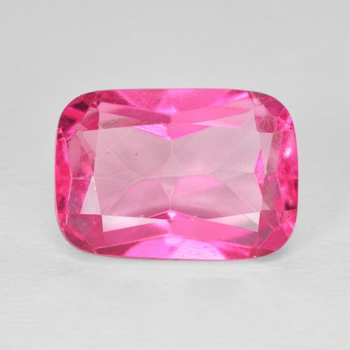 9.60ct طبيعي Medium Dark-Pink توباز, وسادة, VVS-VS