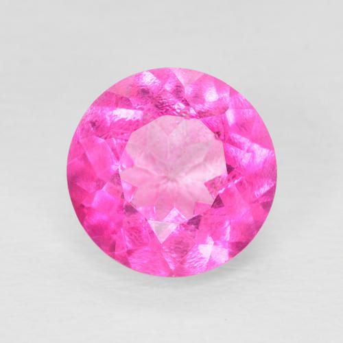 3.37ct طبيعي وردى داكن توباز, دائري, VVS-VS