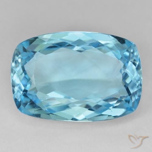 27.29ct طبيعي الأزرق السويسري توباز, وسادة, VVS
