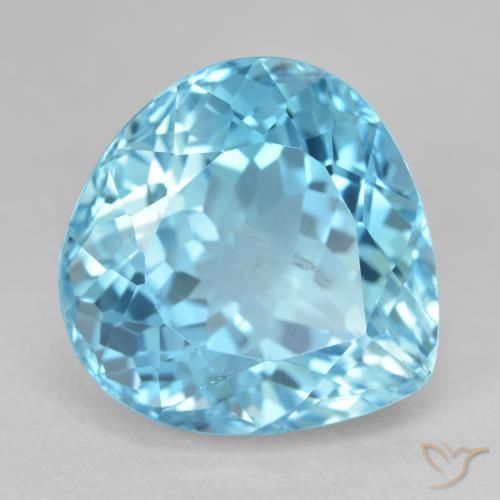 25.68ct طبيعي أصفر ييل توباز, شكل الكمثرى, قليلا جدا