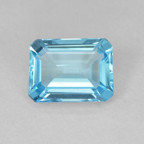 1.99ct طبيعي الأزرق السويسري توباز, قص الزمرد, VVS-VS