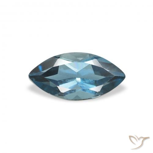 0.68ct أزرق لندنى توباز, ماركيز, قليلا جدا
