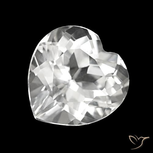 4.25ct أبيض توباز, قلب, VVS-VS
