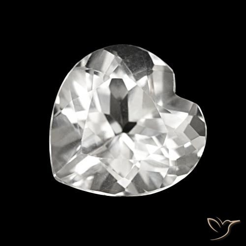 4.28ct أبيض توباز, قلب, VVS-VS