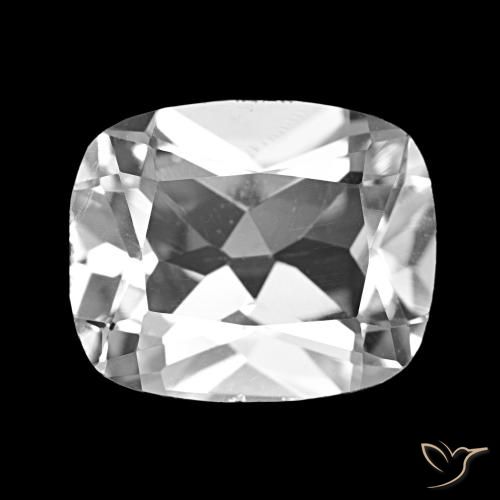 5.49ct أبيض توباز, وسادة, قليلا جدا