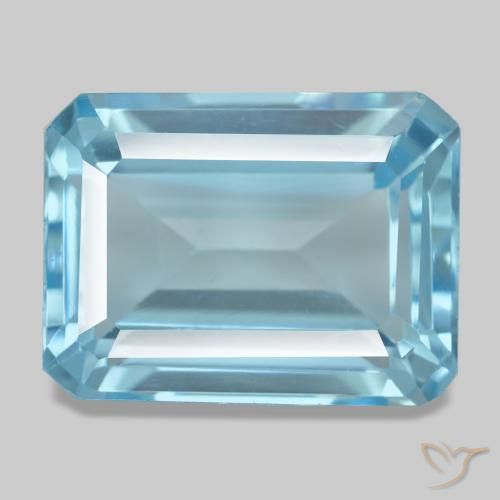 16.66ct أزرق توباز, قص الزمرد, VVS-VS