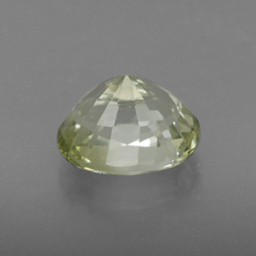 تورمالين طبيعي بلون Light Golden Green، وزن ‎1.15‎ قيراط، شكل بيضاوى، مقاس ‎7x5.3‎ مم
