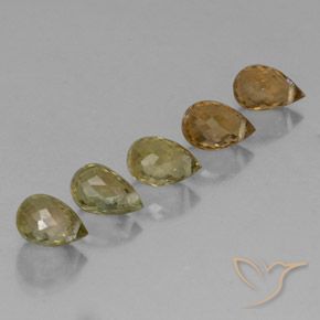 أحجار تورمالين متعدد الألوان طبيعية، بريوليت، قليلا جدا، وزنها 2.79 قيراط