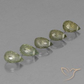 أحجار تورمالين أخضر الغابة فاتح طبيعية، بريوليت، قليلا جدا، وزنها 2.18 قيراط