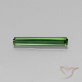 1.34ct طبيعي أخضر تورمالين, قص الزمرد, قليلا جدا