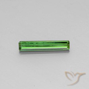 1.51ct طبيعي أخضر تورمالين, قص الزمرد, قليلا جدا