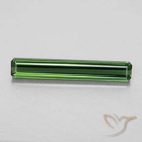 2.41ct طبيعي أخضر ترابى تورمالين, قص الزمرد, VVS-VS