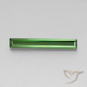 3.10ct طبيعي أخضر متوسط تورمالين, قص الزمرد, قليلا جدا