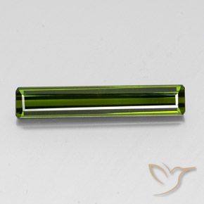 3.28ct طبيعي أخضر غامق تورمالين, قص الزمرد, VVS-VS