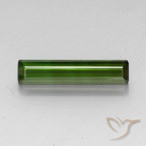 3.52ct طبيعي أخضر غامق تورمالين, قص الزمرد, VVS-VS