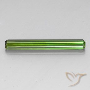 3.42ct طبيعي الأخضر الغامق تورمالين, قص الزمرد, VVS-VS