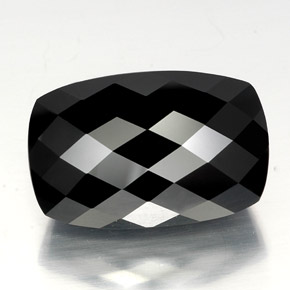 تورمالين شورل طبيعي، قطع وسادة، 40.56 قيراط، غير شفاف