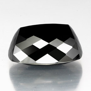 تورمالين شورل طبيعي، قطع وسادة، 40.56 قيراط، غير شفاف