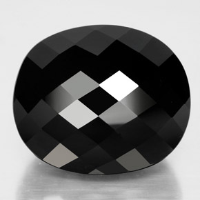 تورمالين شورل طبيعي، قصة بيضاوى، 36.52 قيراط، غير شفاف